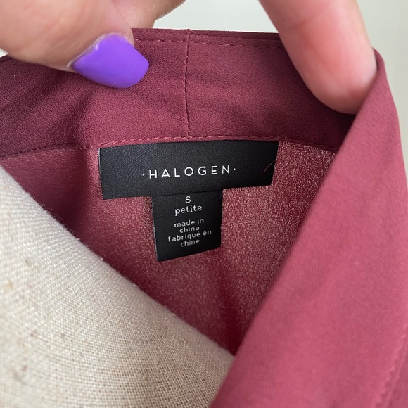 NWOT Burgundy Halogen Top - Picture 4 of 4